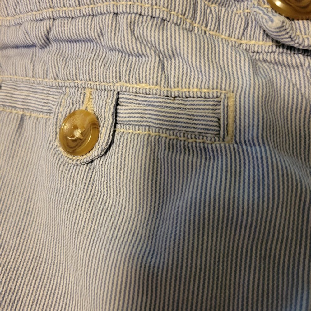 Old Navy Blue and White Pinstripe Pants - Picture 3 of 4
